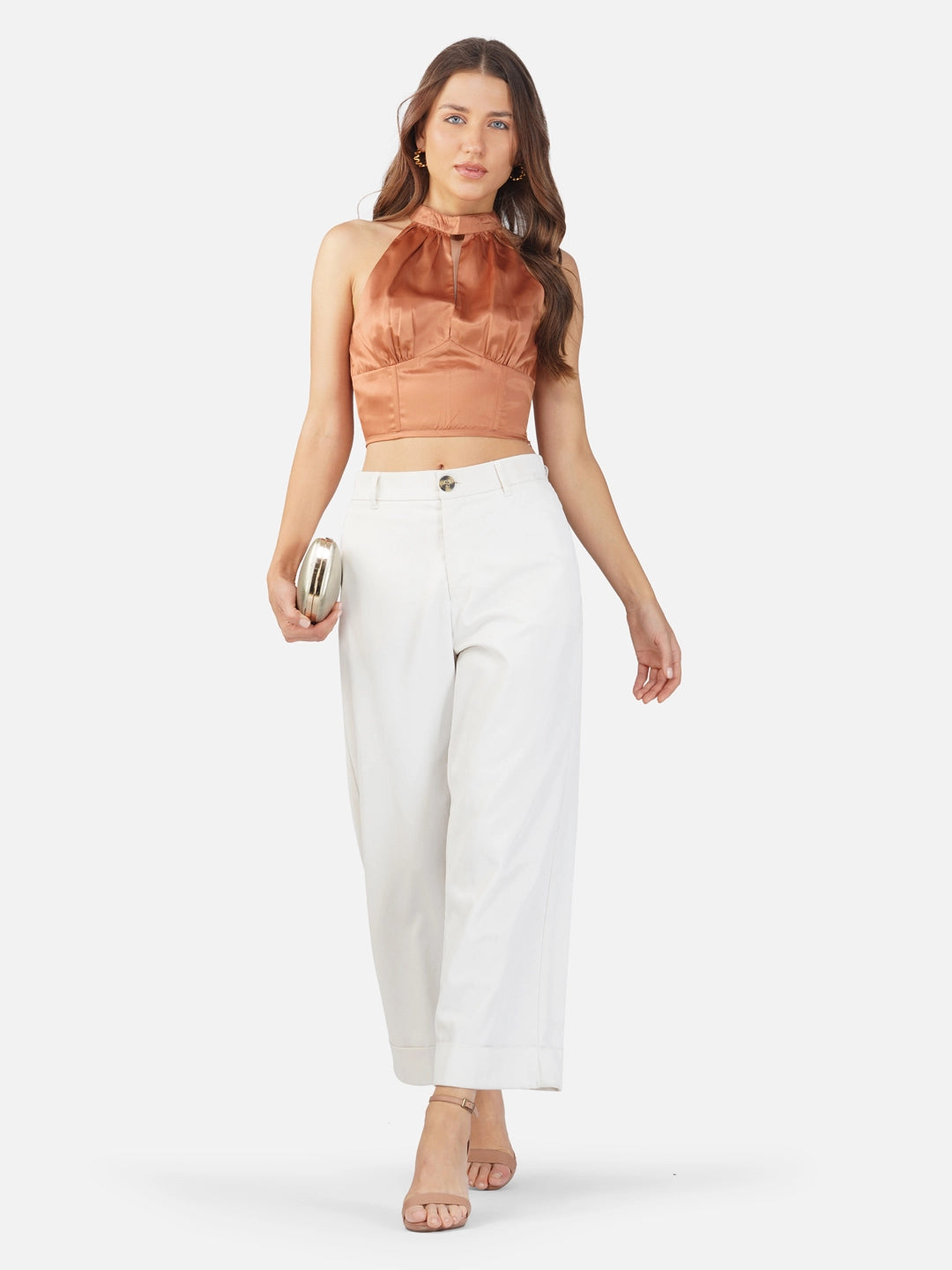 Mocha Mesa Halterneck Top