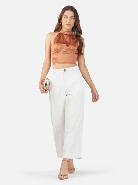 Mocha Mesa Halterneck Top